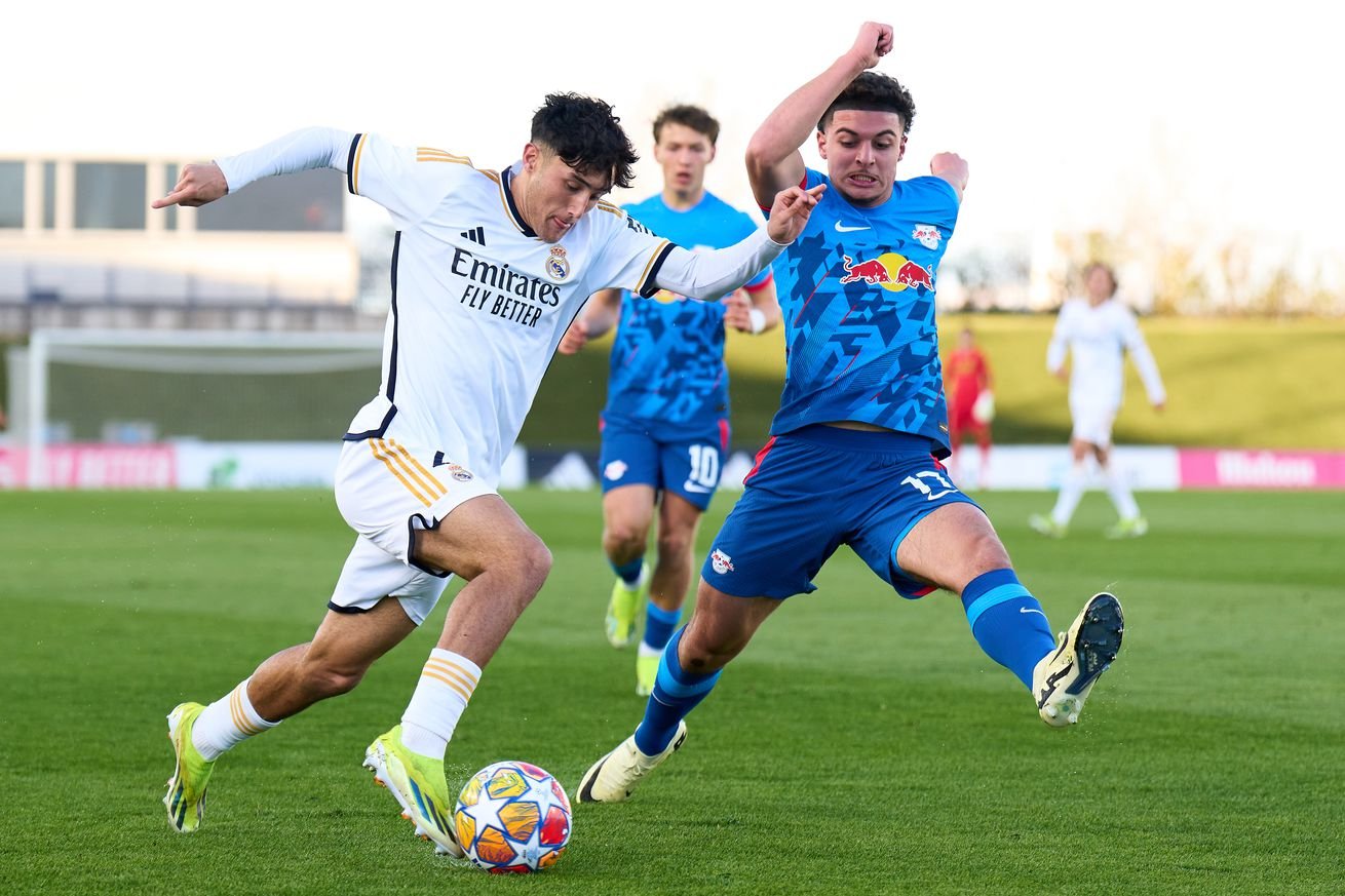 Real Madrid CF v RB Leipzig: Round of 16 - UEFA Youth League 2023/24