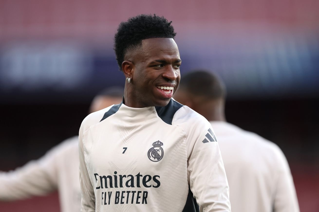 Real Madrid C.F. Training Session And Press Conference - UEFA Champions League 2024/25 Quarter Final First Leg